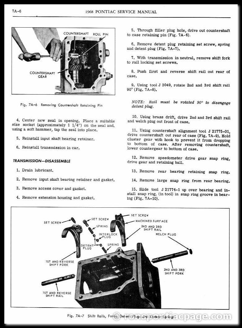 Section 7A: 3-Speed Dearborn Manual Transmission (6 of 14)